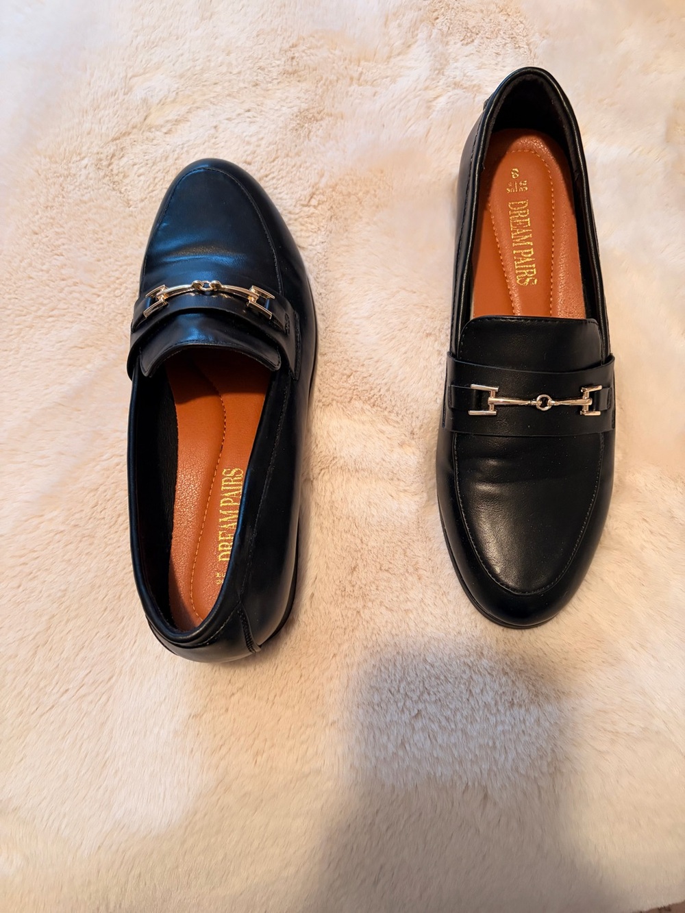 Dream Pairs Women’s Black Horsebit Loafers Slip On Dress Shoes Size 8